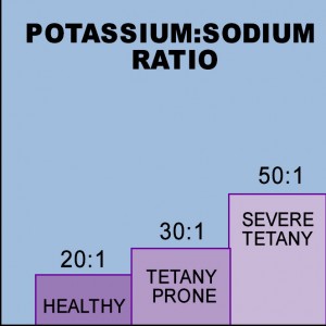 Potassium:Sodium ratio
